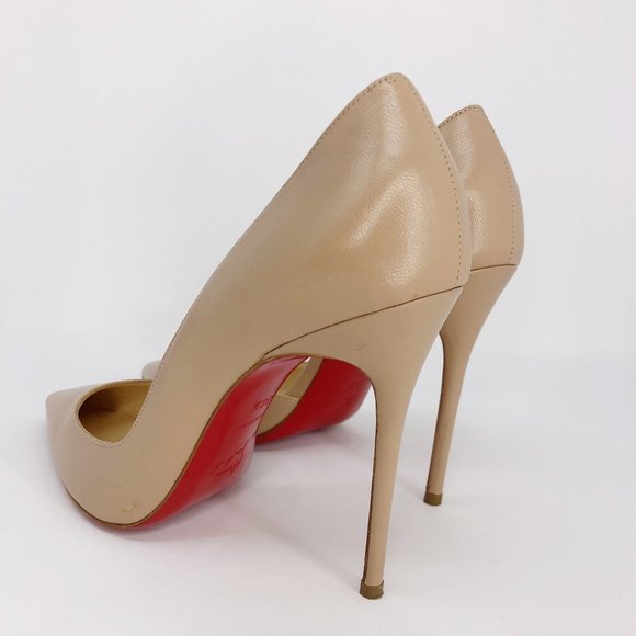 Christian Louboutin Iriza 100mm Half-d'Orsay Red Sole High-Heel Pumps - Picture 12 of 16